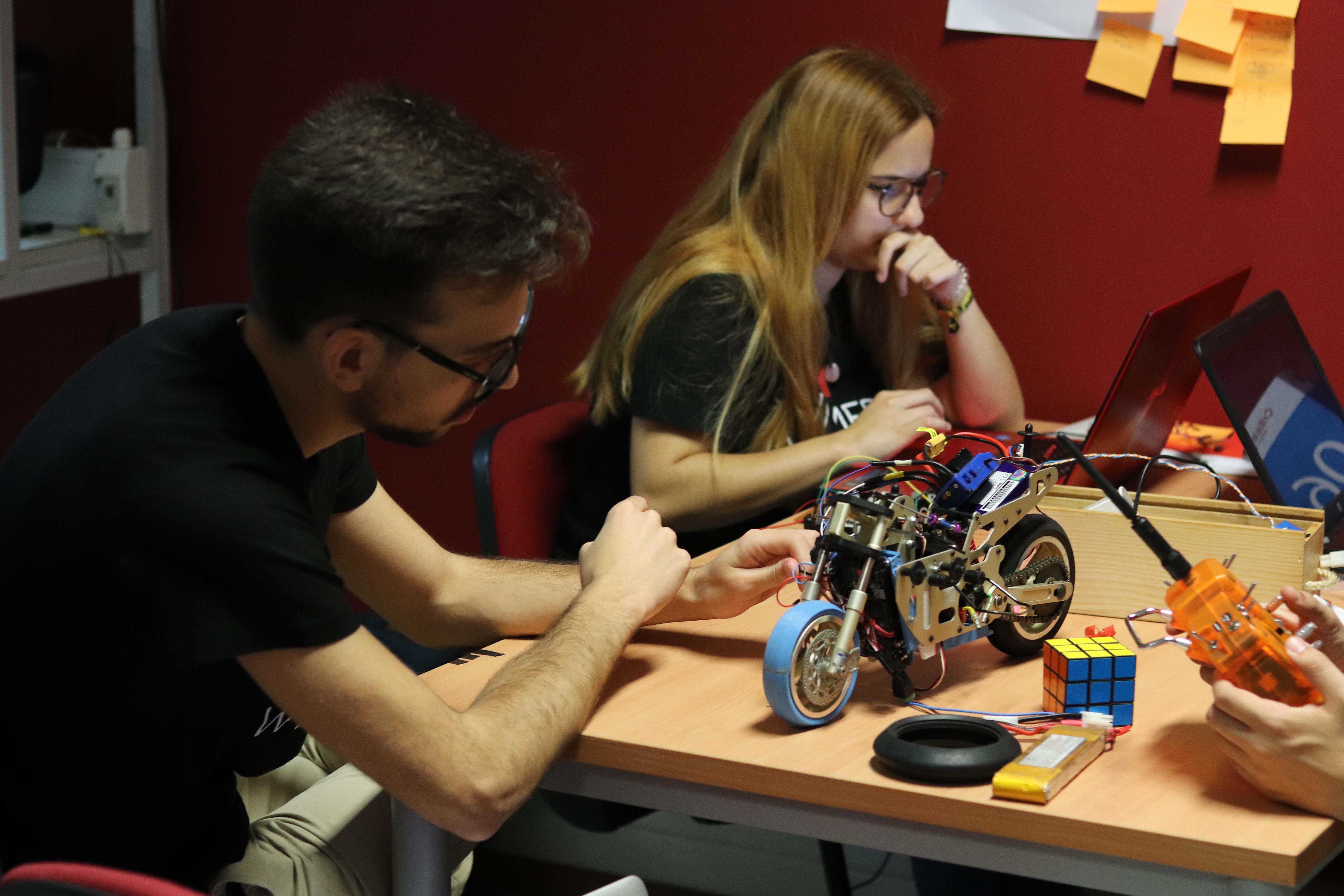 Picture of myself working on the motorcycle